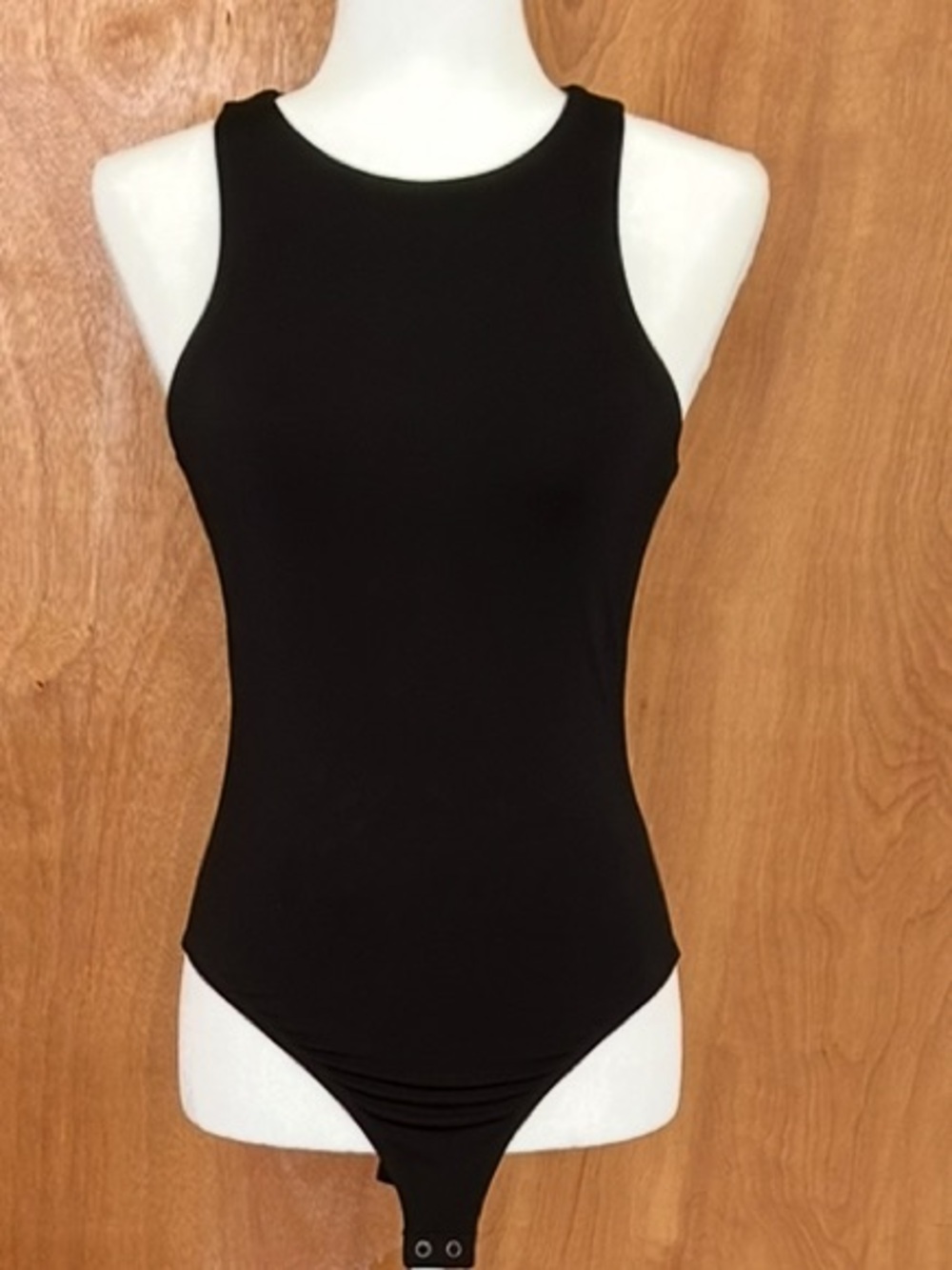 Express Black Sleeveless High Neck Snap-Button Bodysuit NWT Size Small